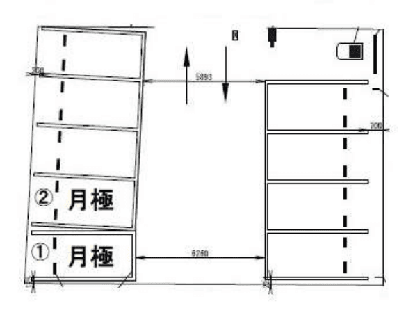 大和八木駅前第4の駐車配置図