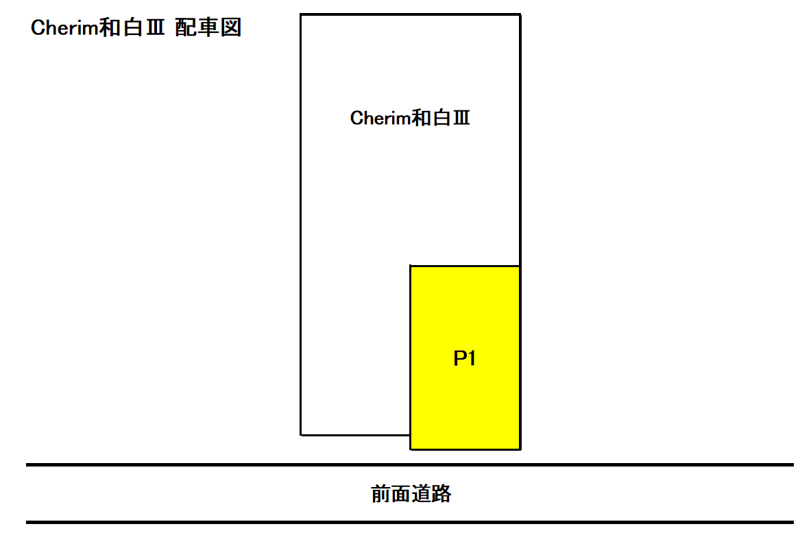 Cherim和白Ⅲの駐車配置図