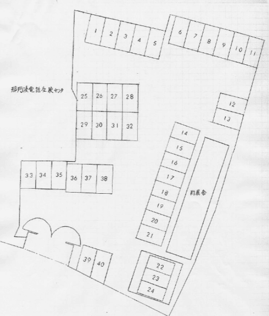 那珂湊駐車場の駐車配置図