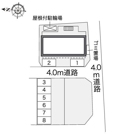 ミヤマハウス武蔵嵐山(41498) 敷地外駐車場の駐車配置図