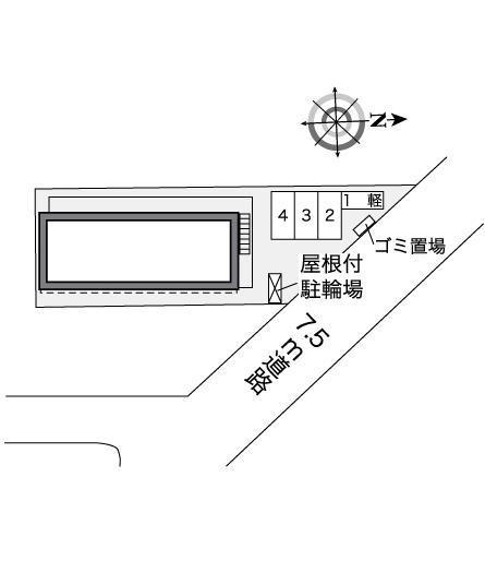 グリーンフォレストB(35169)の駐車配置図