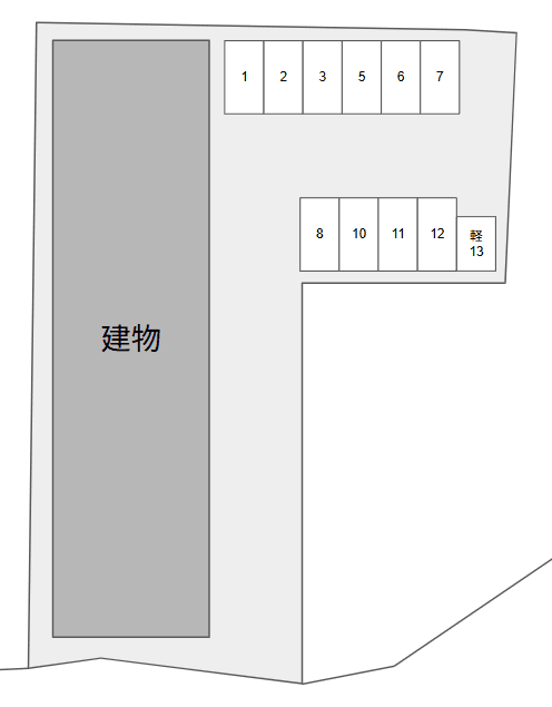 Aubergineの駐車配置図