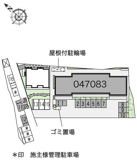 コナ&サンⅡ(47083) 敷地外駐車場の駐車配置図
