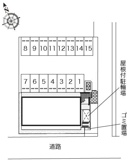 松山(41599)の駐車配置図