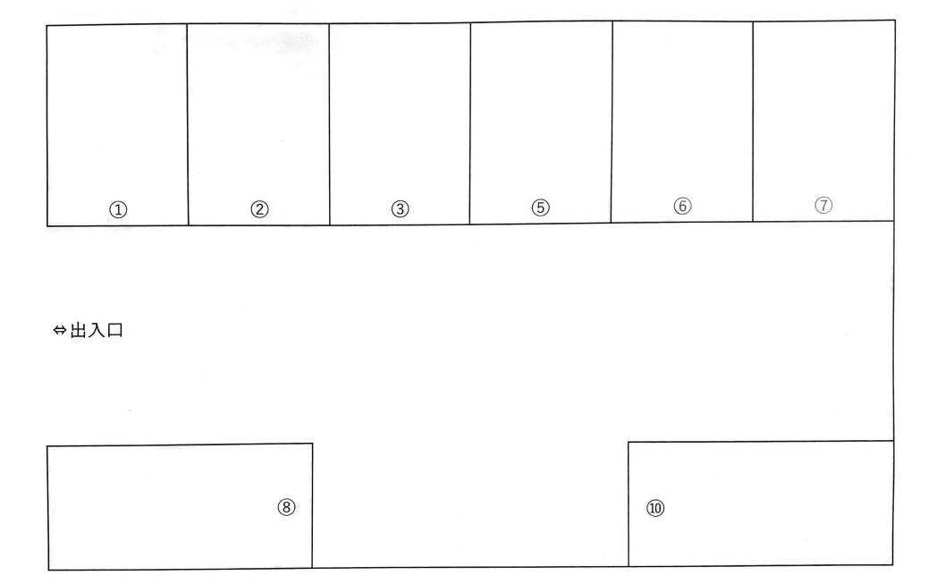勝栄東駐車場の駐車配置図
