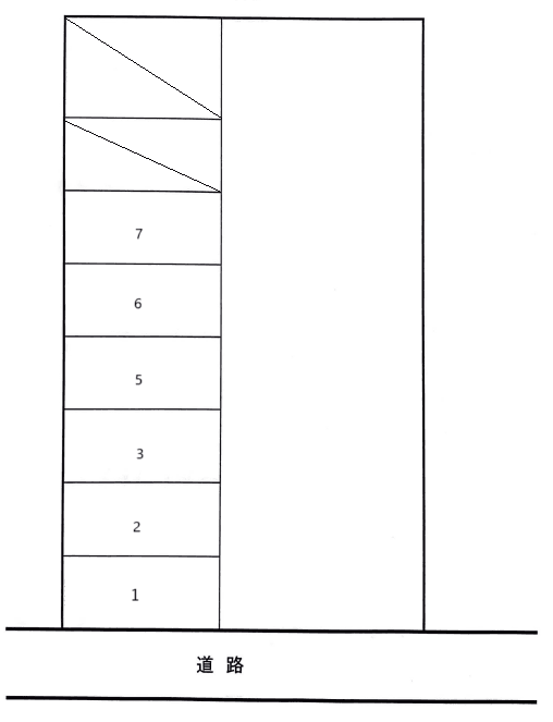 阿保甲パーキングの駐車配置図