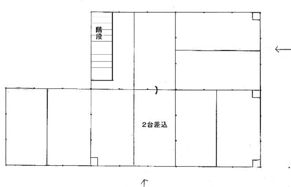 小澤ガレージの駐車配置図
