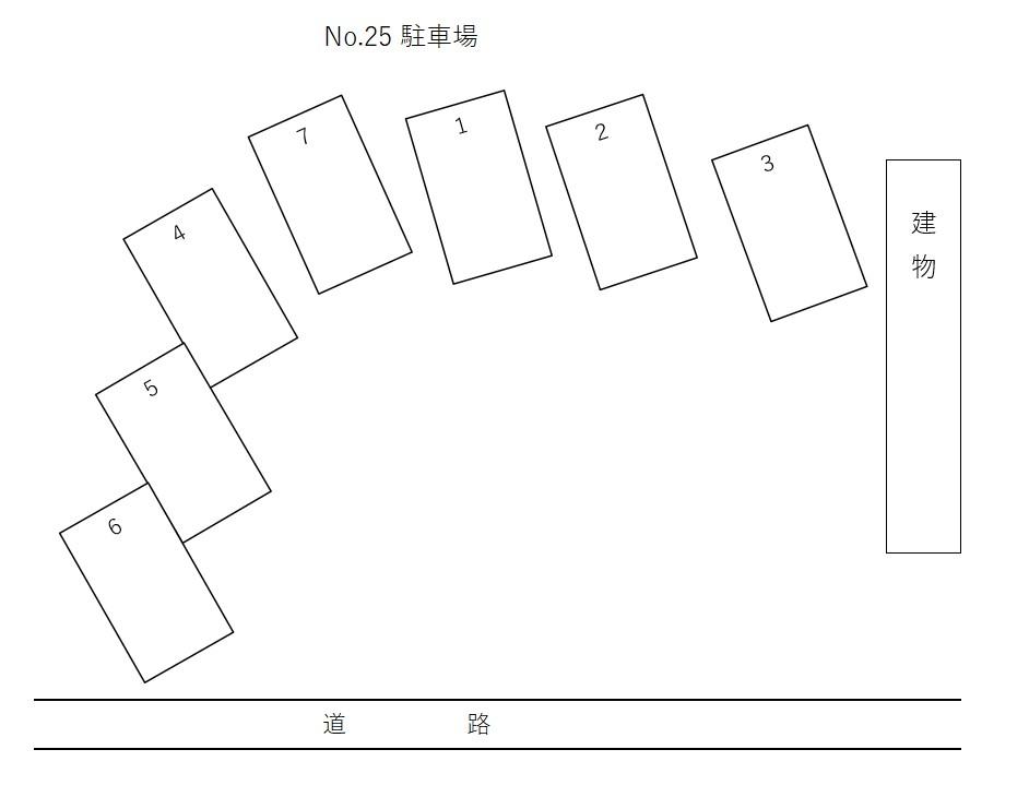 No.25駐車場の駐車配置図