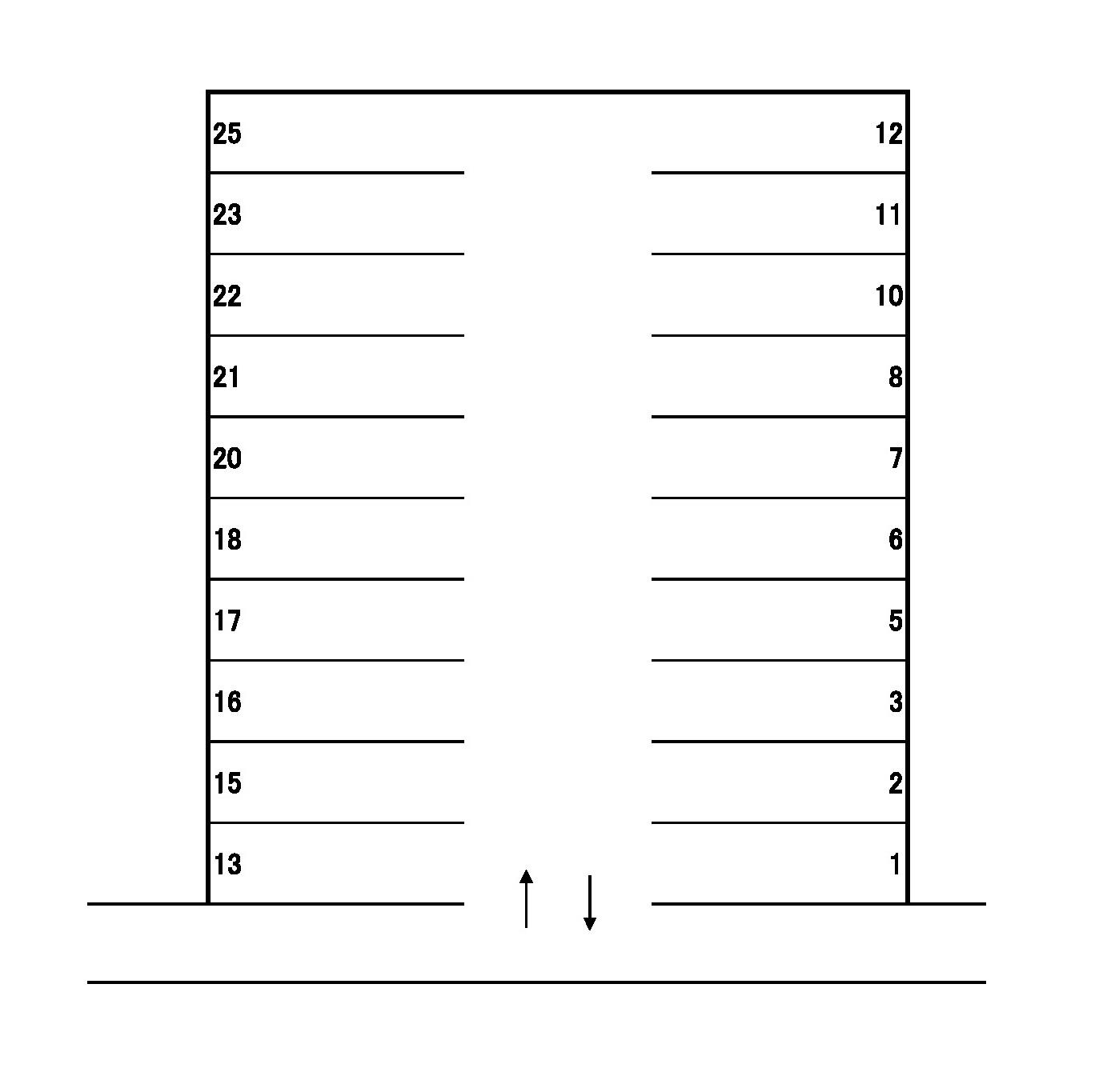 J-119の駐車配置図