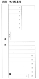 岡見 色川駐車場の駐車場