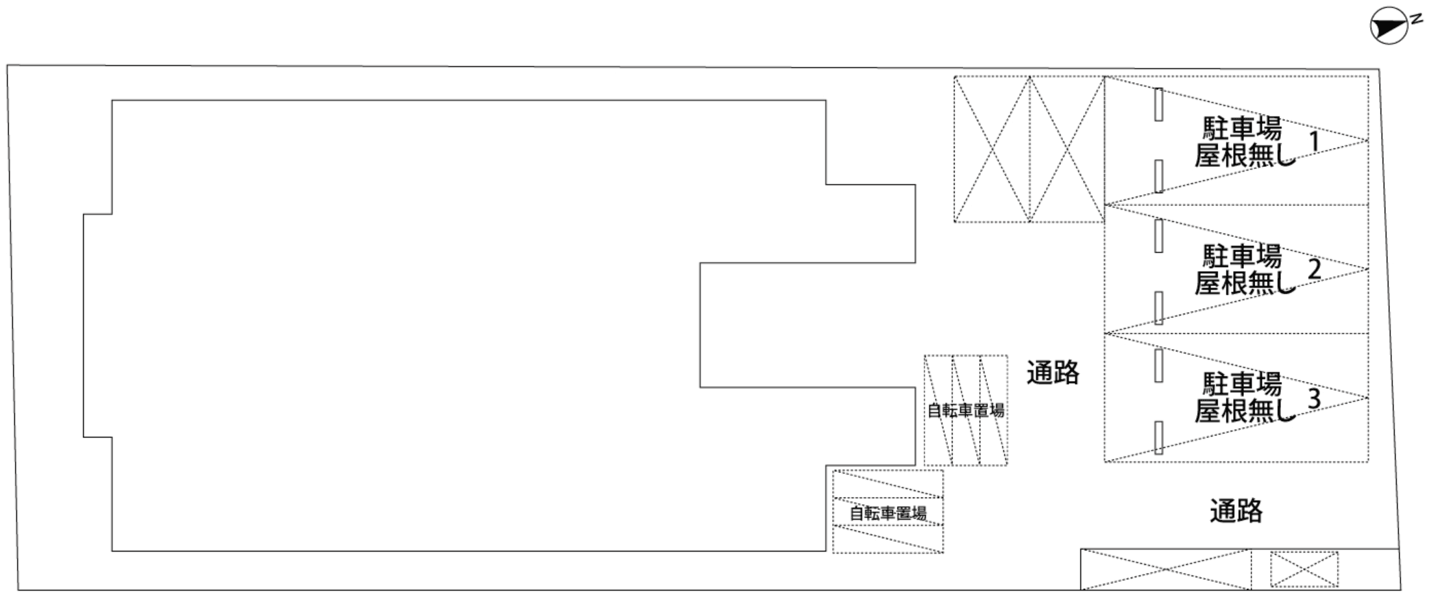 CB鳥栖ヴィーゼの駐車配置図