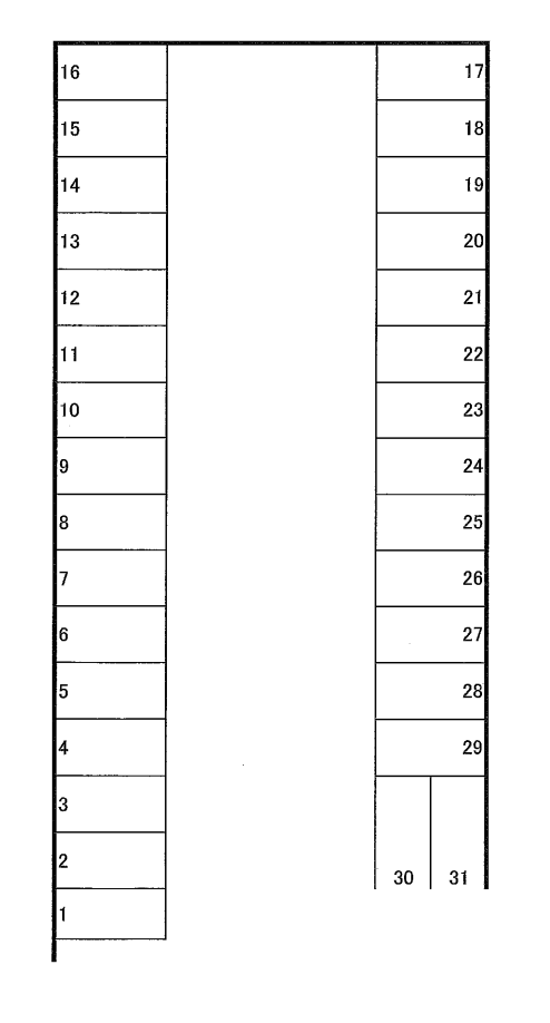 マルワ5丁目駐車場の駐車配置図