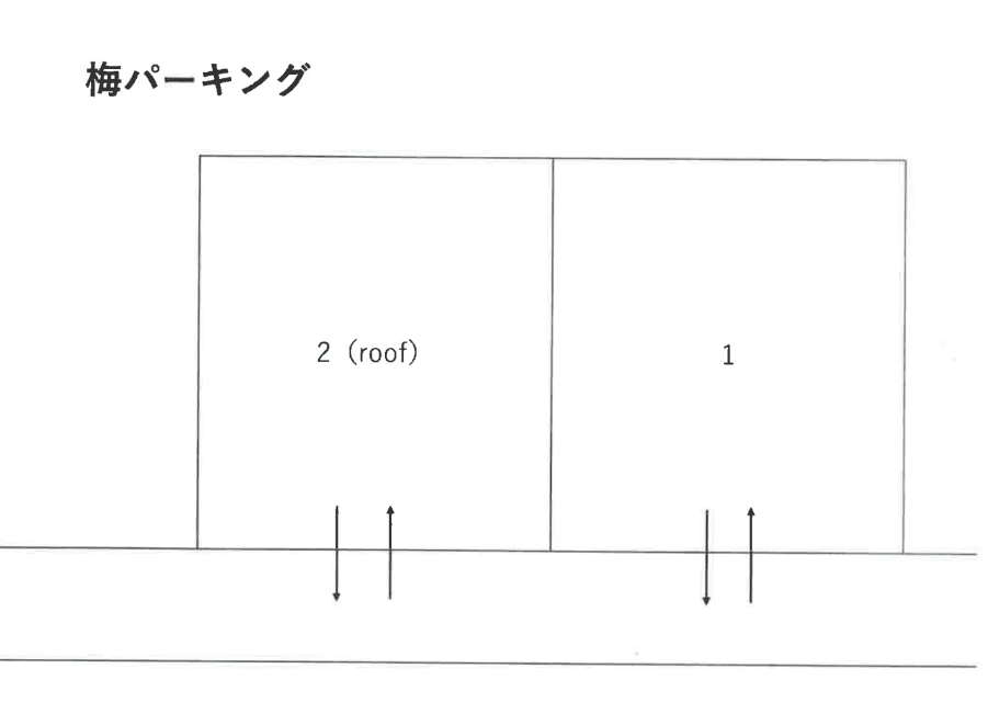 梅パーキングの駐車配置図