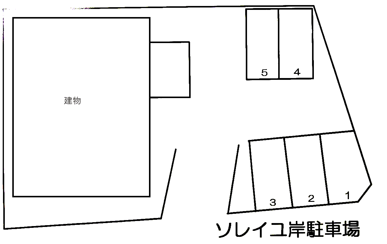 志木市本町6丁目駐車場(ソレイユ岸)の駐車配置図