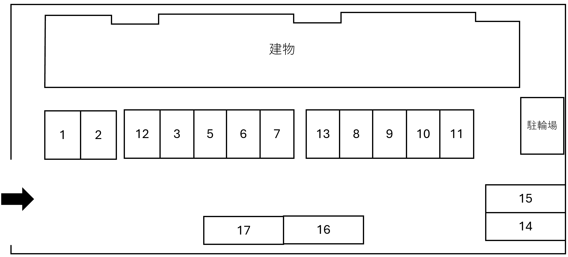 アーバンティ・ヒデの駐車配置図