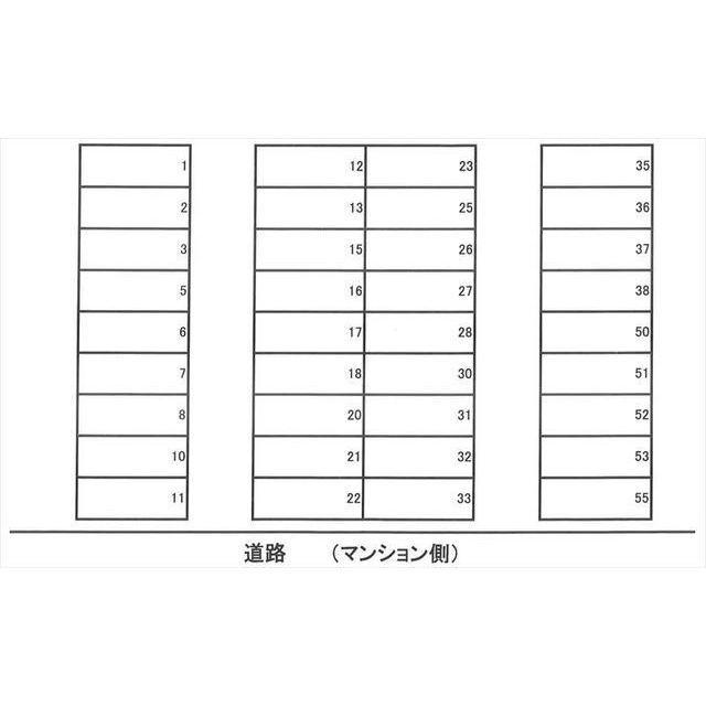 笠松パーキングの駐車配置図