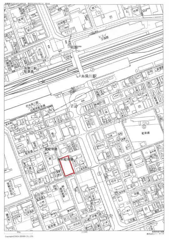 糸魚川第1月極駐車場の外観・駐車場イメージ1枚目