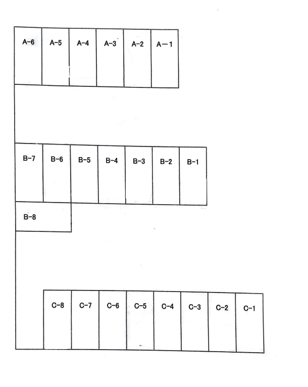 小室駐車場の駐車配置図