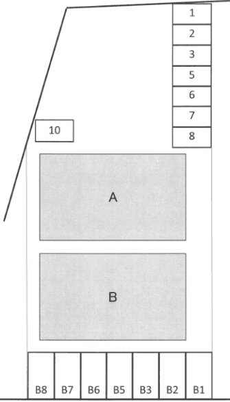 FKハイム幸梅の駐車配置図