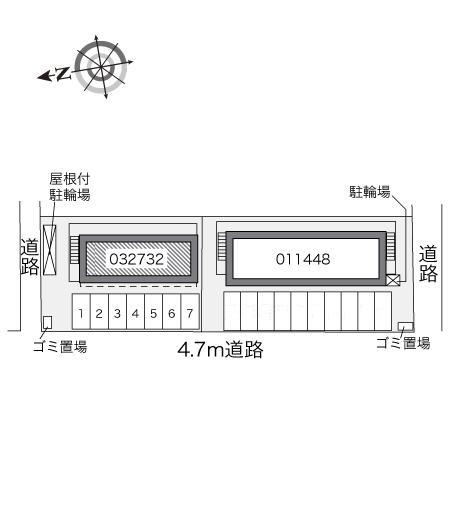 NVⅡ(32732)の駐車配置図