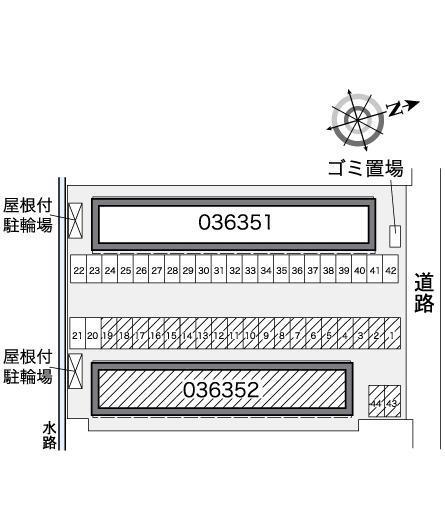 賀庄2(36352)の駐車配置図