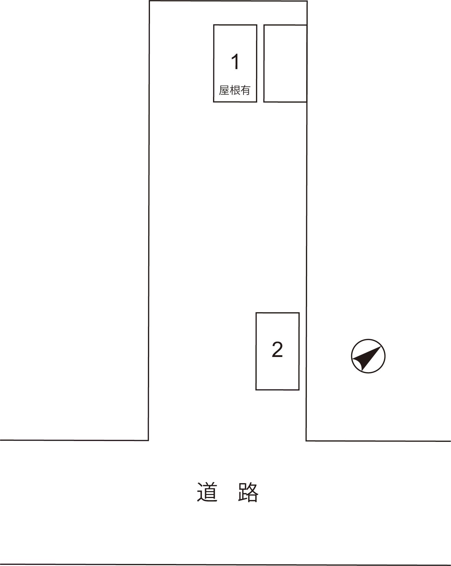 大塚駐車場の駐車配置図