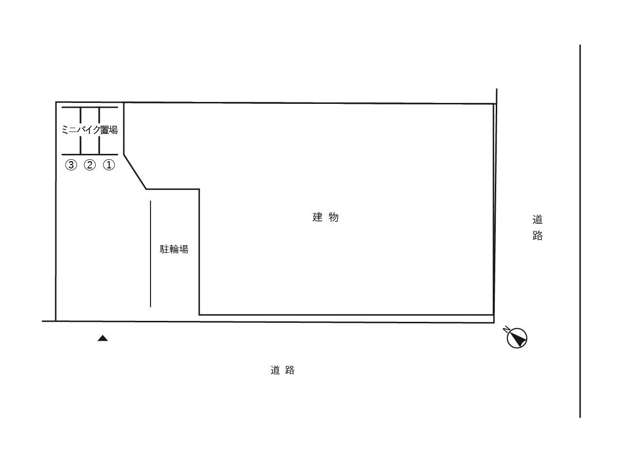 スカイコート文京新大塚の駐車配置図