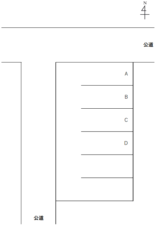 小塚パーキングの駐車配置図