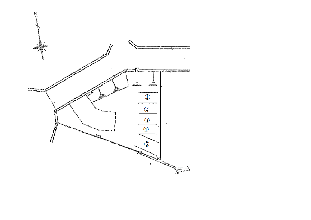 NO.174の駐車配置図