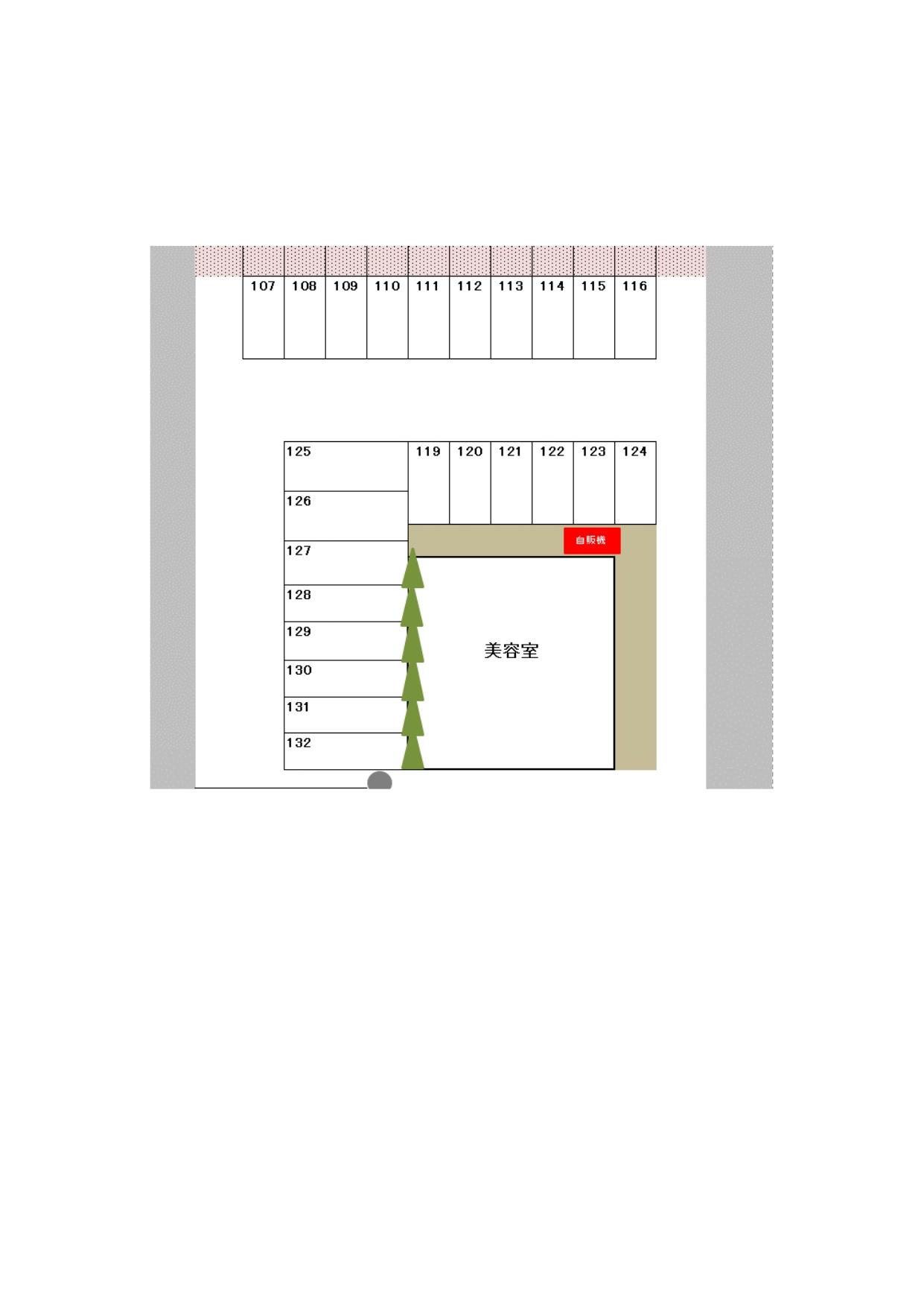 城東駐車場の駐車配置図