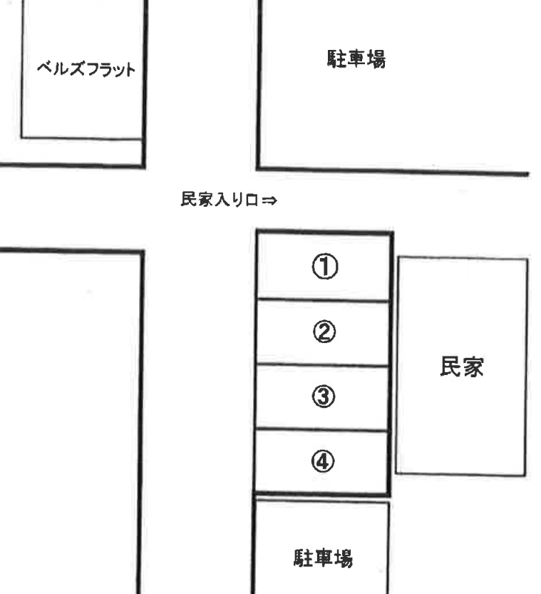 ガーデン・パーキングの駐車配置図