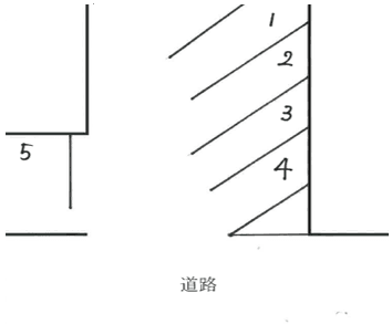 三笠3丁目駐車場の駐車配置図
