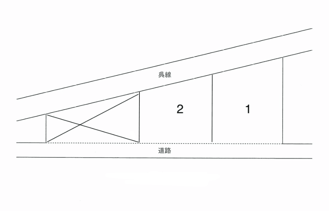 藤得ガレージ(矢野東)の駐車配置図