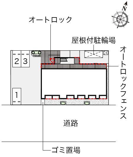 グラードK(54738)の駐車配置図