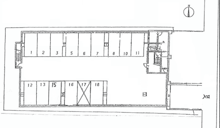 ルミエール沼田の駐車配置図