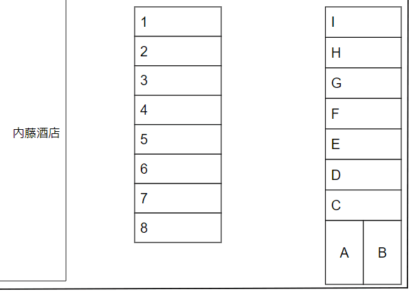 みずほパーク 東町第三の駐車配置図