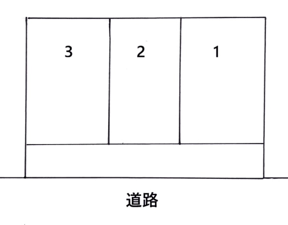 川野駐車場の駐車配置図