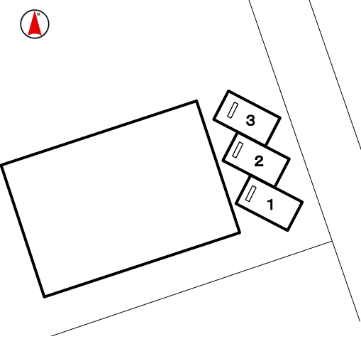 コムフィーの駐車配置図