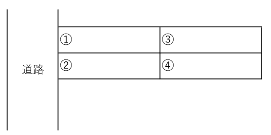 大津区平松駐車場の駐車配置図