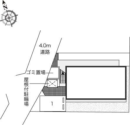 上新井レジデンス(45908)の駐車配置図