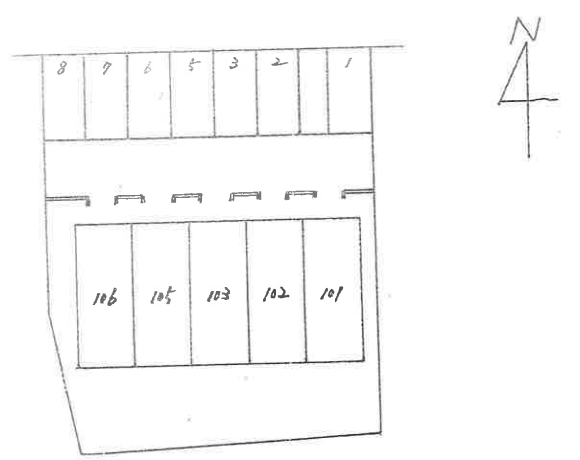 DUPLEX NAGANOの駐車配置図