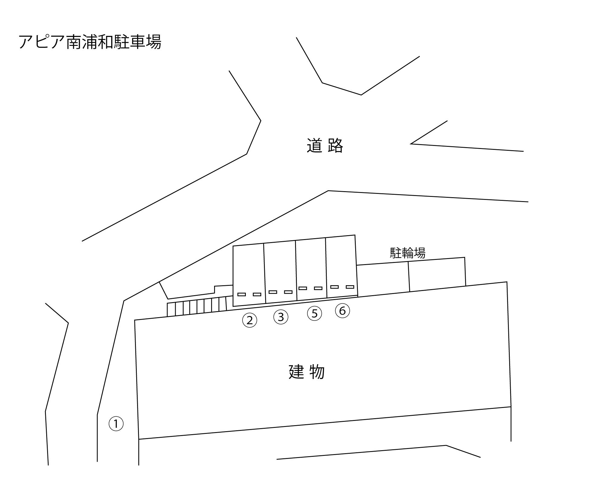 アピア南浦和駐車場の駐車配置図