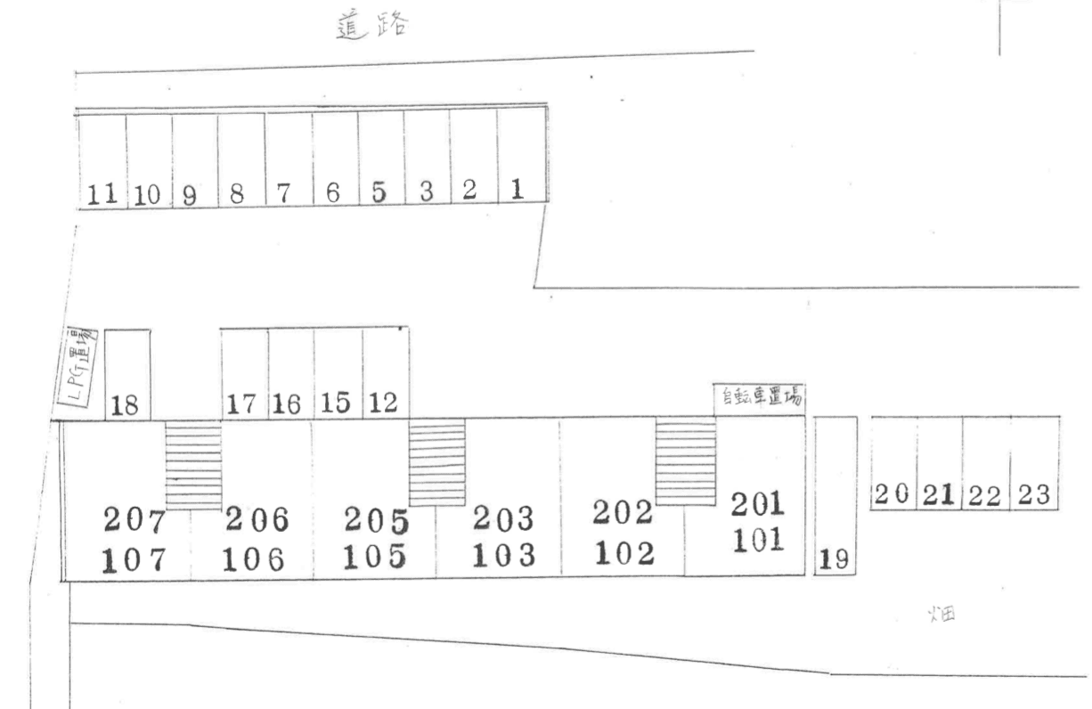 アネックス Iの駐車配置図
