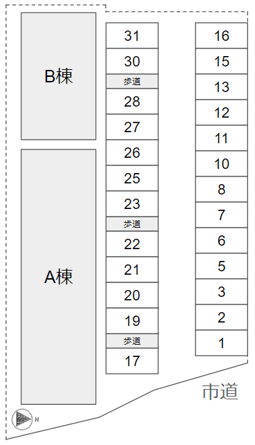 ミレニアムの駐車配置図