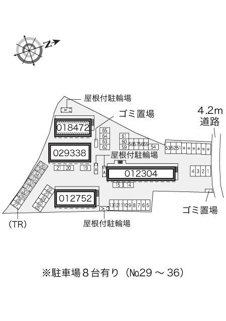 ルミエール(18472)の駐車配置図