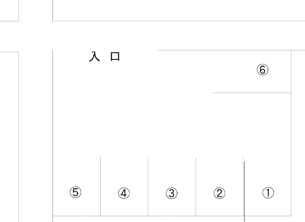 平敷パーキングの駐車配置図
