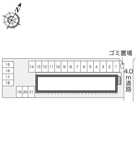 エターナルⅡ(19304)の駐車配置図
