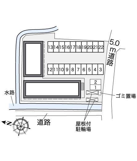 向陽(27761)の駐車配置図