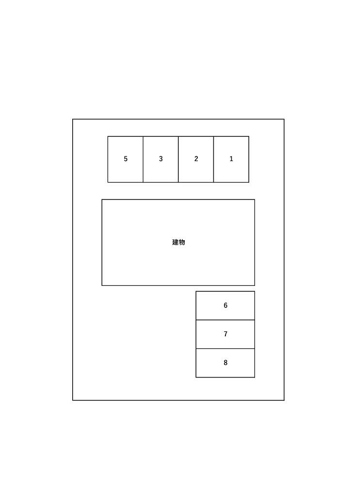 ジュネス壽B棟の駐車配置図