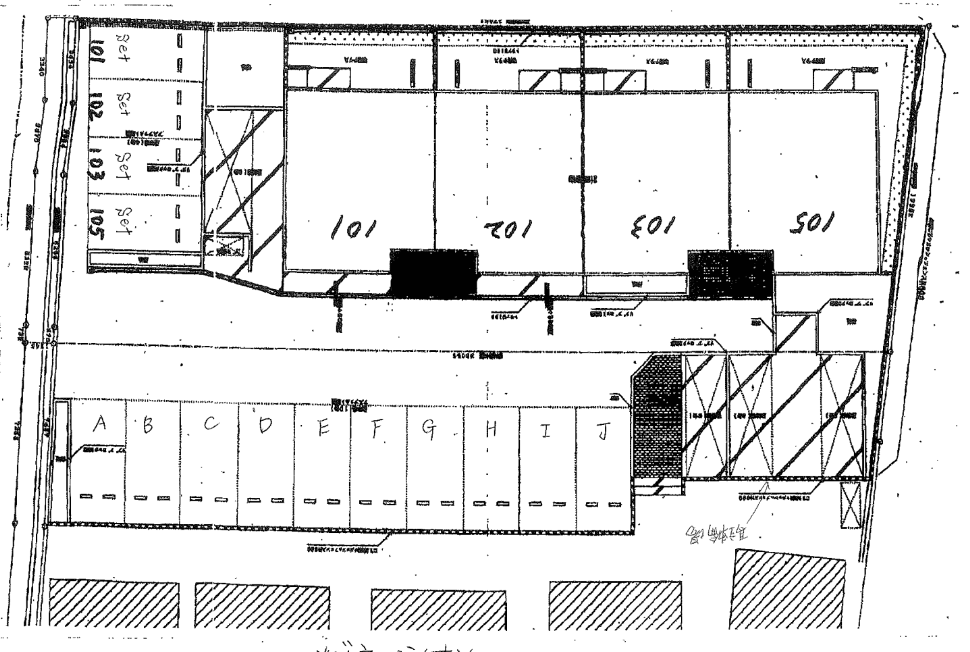 メゾネ・シオン 2の駐車配置図